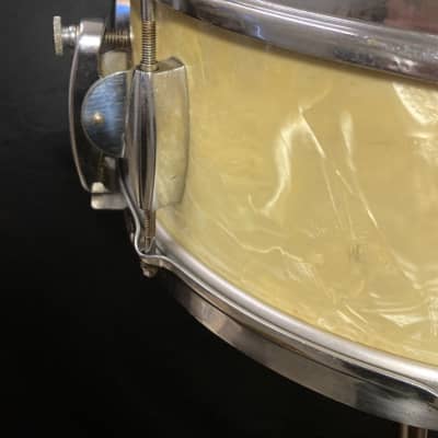 Rikki Rocket's Poison, Slingerland 5x14" Radio King Snare Drum 1951 - Marine Pearl image 5