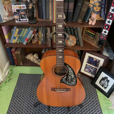 1970’s Made in Japan Prairie Hummingbird style acoustic guitar  - Natural wood for sale