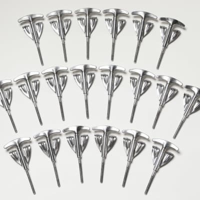 (10) Ludwig Bass Drum Tension Rods & (10) Claws, Chrome Plated - 1960's image 15