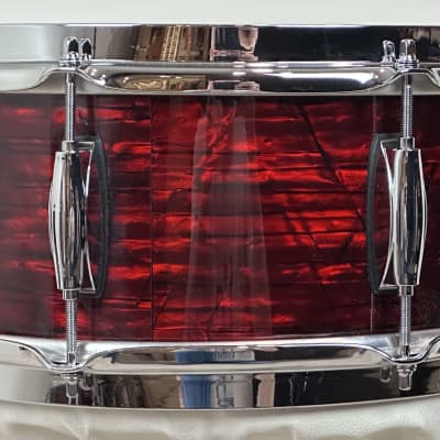 Gretsch 24/12/14/16/5.5x14" Brooklyn Drum Set - Red Oyster Pearl image 11