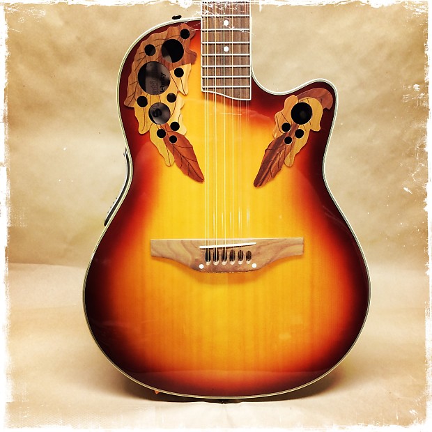 世界を買える 海外ブランド Ovation CS255 Burst Honey Guitar Electric Acoustic Celebrity ギター