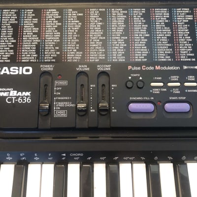 Casio CT-636 61-Key Synthesizer 1986 - Black