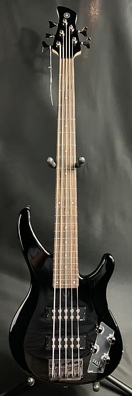 Yamaha TRBX305BL 5-String Electric Bass Guitar Gloss Black Finish image 1