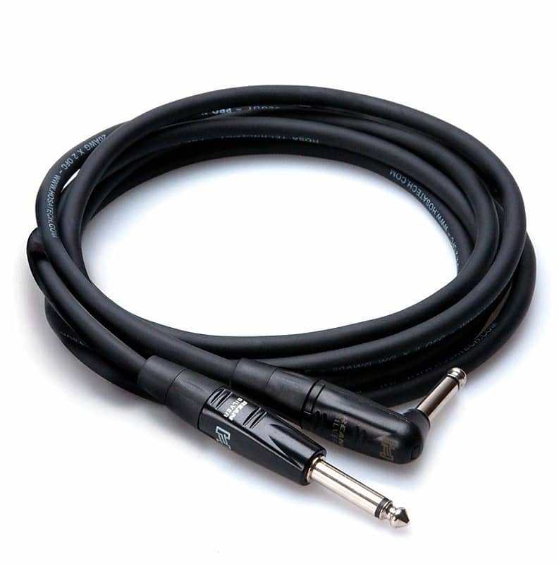 Hosa REAN Straight to Right Angle Pro Guitar Cable 15 Feet Free Shipping image 1