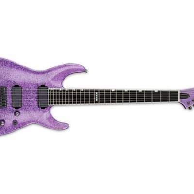 ESP E-II Horizon NT-7B Hipshot 7-String Electric Guitar (Purple Sparkle) for sale