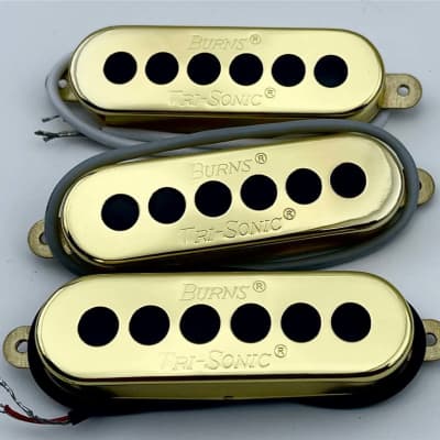 Burns Alnico V Tri-Sonic Single Coil Pickup Set Neck Middle | Reverb