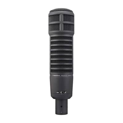 Electro-Voice RE20-BLACK Dynamic Broadcast Announcer Microphone, Black
