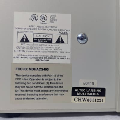 Altec best sale lansing acs495