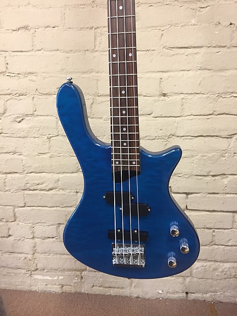 Washburn T14Q Electric Bass Trans Blue Quilt