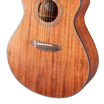 Breedlove Wildwood Concerto CE all Solid African Mahogany Cutaway Acoustic Electric Guitar, Satin Natural image 7