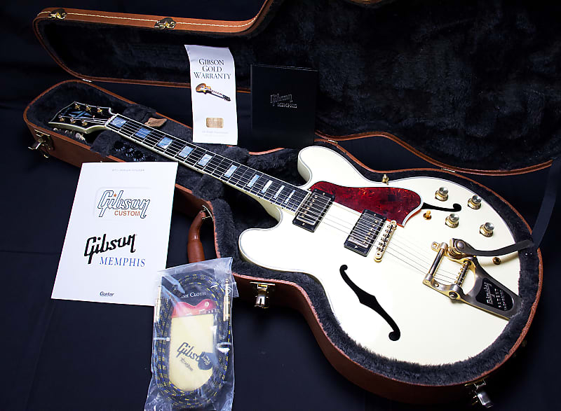 Gibson Custom  ES-355 Memphis in Classic Vintage White "VOS"  2016 image 1