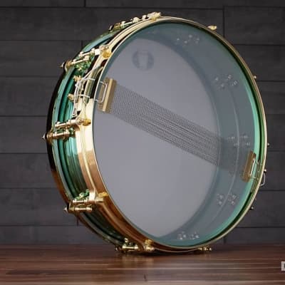 Ludwig 14 X 3.7 Venus Carl Palmer Signature Beaded Brass Snare Drum image 10