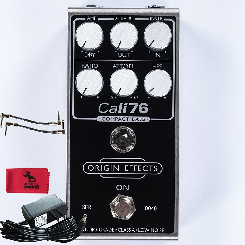 Origin Effects Cali76 64 Black Panel Bass Compressor Pedal w