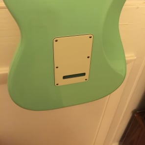 Fender 2015 American Deluxe Stratocaster ( V-Neck ) Surf Green image 9