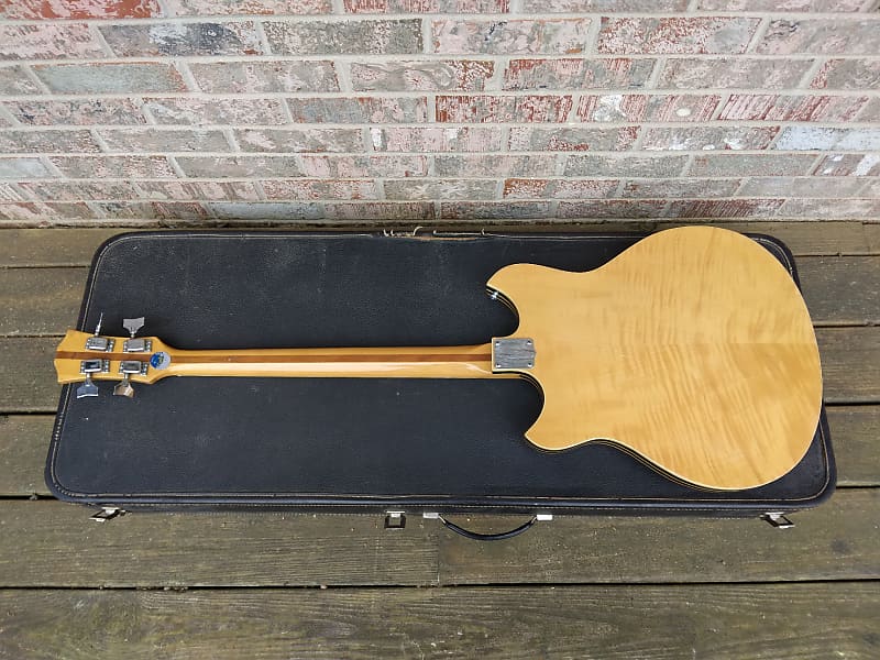 Vintage 1960's Kent 822 Electric Hollowbody Bass Guitar w