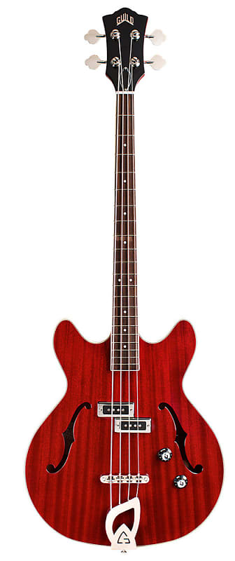 Guild Newark St. Starfire I Bass Cherry Red Electric Bass Guitar image 1