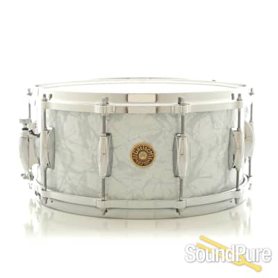 Gretsch 6.5x14 USA Custom Maple Snare Drum-Satin Dark Ebony