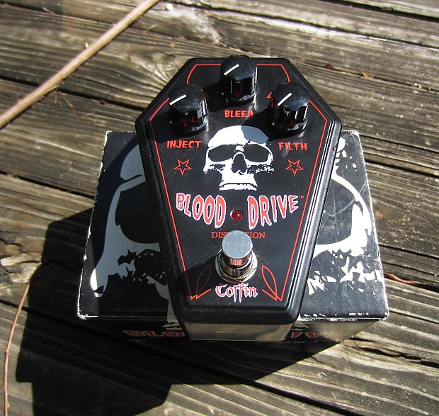 輝い Distortion Drive Blood BDFX-1 Case Coffin Pedal Reverb | BDFX-01 ギター
