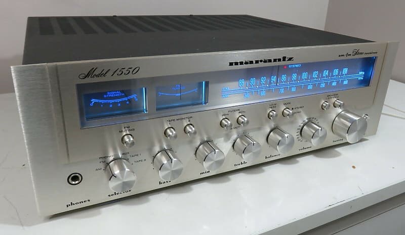 MARANTZ 1550 STEREO RECEIVER WORKS PERFECT SERVICED FULLY RECAPPED A+ CONDITION image 1