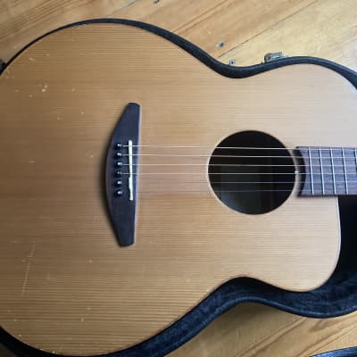 Baden A Style Mahogany Satin Acoustic Guitar + Hard Case - Roadworn image 2