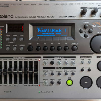 Roland TD-20 Drum Sound Module w/ LED Upgrade + Kit Expansion