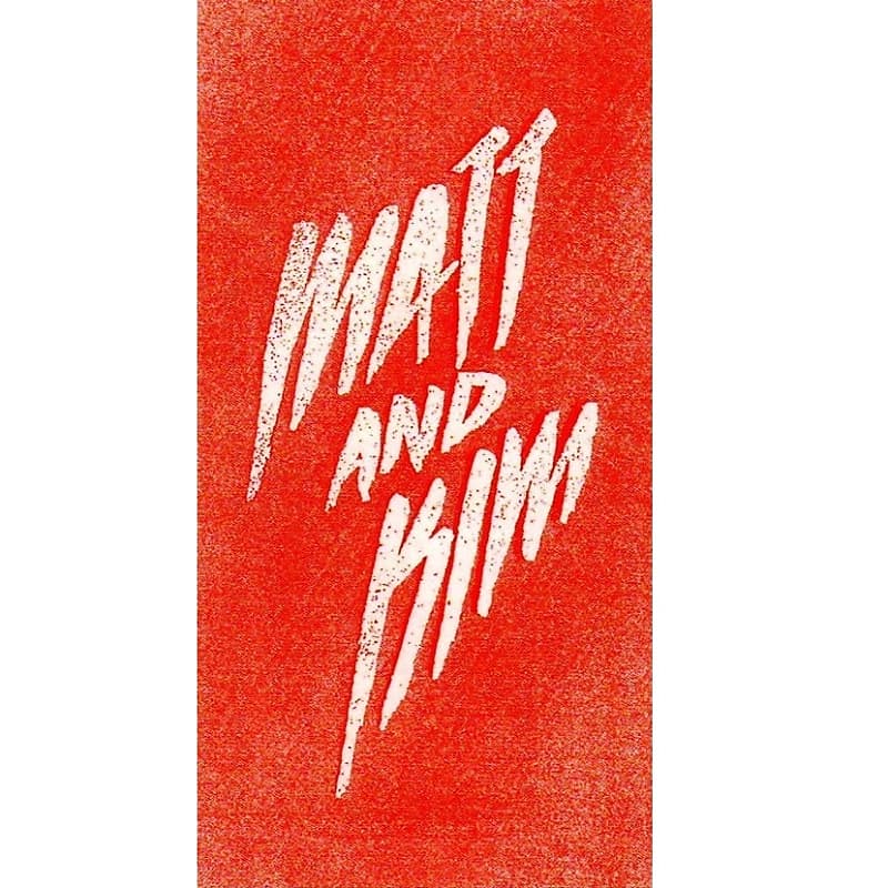 Matt And Kim - Lightning Ltd Ed New RARE Band Logo Sticker! Indie Dance Pop Rock Electronic image 1