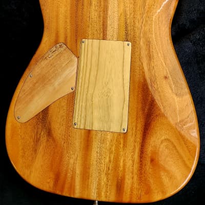 SJ Custom Guitars Stratocaster ,Amboyna Burl Top, mahogany back, koa neck, Wilkinson, Grover image 9