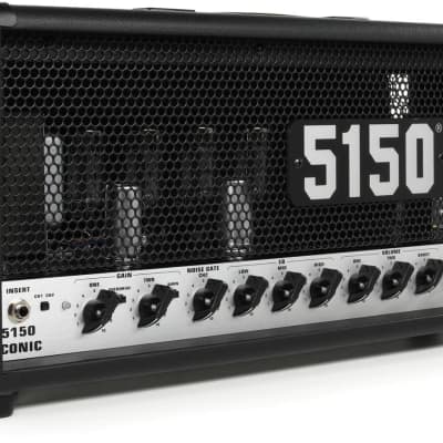 EVH 5150 Iconic Series 80W Electric Guitar Amplifier Head Amp Head All Tube Black NEW image 2