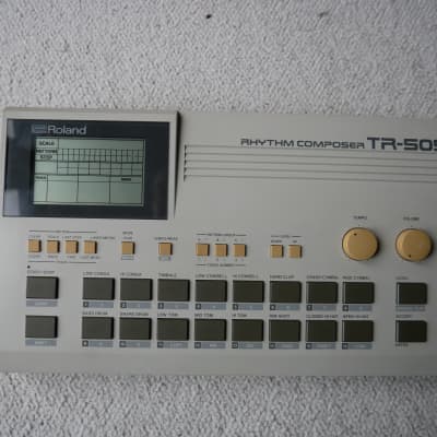 Roland Roland TR-505 Rhythm Composer midi drum machine with manual and original packaging 1980s - Grey