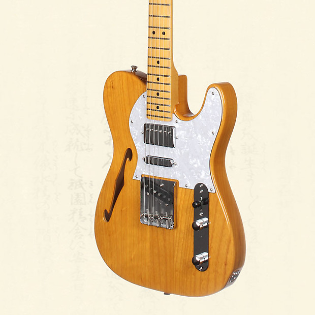 Fender Japan Limited Telecaster Thinline Ssh Electric Guitar - Vintage  Natural Tn-Spl Vnt