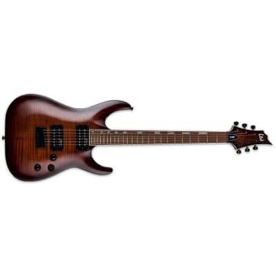 ESP LTD H-200FM Dark Brown Sunburst Electric Guitar + ESP Gig Bag H-200 FM H200 image 2