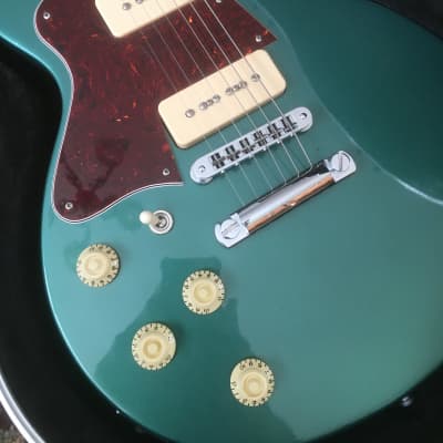 2004 Gibson Lefty Les Paul Special Double Cut Sherwood Green Left-Handed DC P-90 image 2