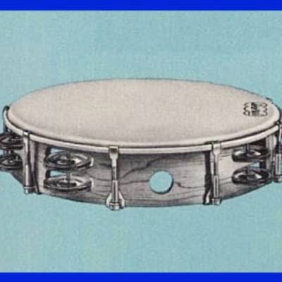 Ludwig 10” Tunable Wood Shell Tambourine Double-Row Jingles image 13
