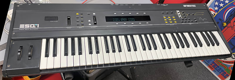 Vintage 1980s Ensoniq ESQ-1 Wave Synth Synthesizer Keyboard Workstation image 1