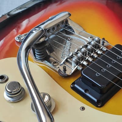1960's Morales Japan (Mosrite) Ventures Offset Guitar (Vintage Sunburst) image 5