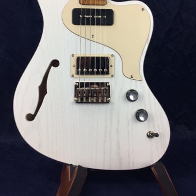 PJD Guitars St John Standard in White with F-Hole image 1