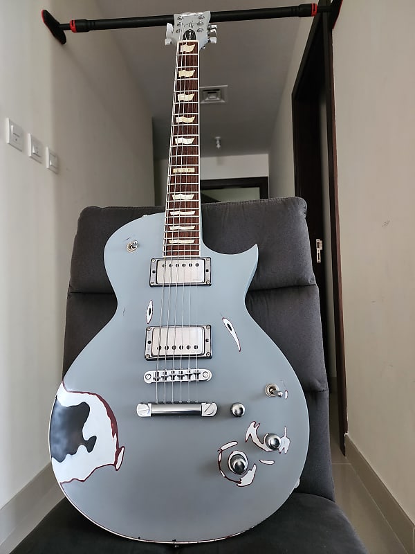 ESP Truckster James Hetfield Signature Aged Primer Gray'05 Reverb