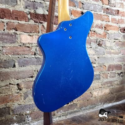 RARE: Alamo Fiesta Electric Guitar (1950s/1960s Blue Flake Finish) image 16