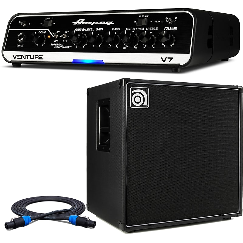 Ampeg Venture V7 700Watt Portable Lightweight Bass Amp Head Reverb