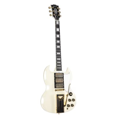 Gibson 60th Anniversary 1961 Les Paul SG Custom Sideways Vibrola Classic White #101081 - Custom Electric Guitar Bild 1