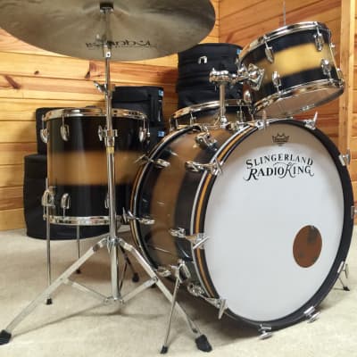 Slingerland Drums Mid 60's Black & Gold Duco image 4