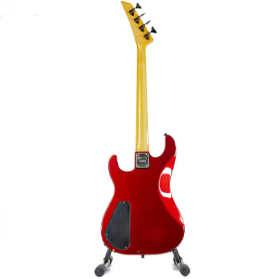1987 Charvel Model 2B Electric Bass Guitar Ferarri Red w/ P/J Pickups, Active Electronics, Gigbag image 12