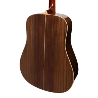 Saga SL65 All-Solid Spruce Top Rosewood Back & Sides Acoustic-Electric Dreadnought Guitar | Natural Gloss image 4