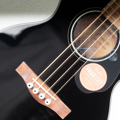 Fender CB-60SCE Acoustic-Electric Bass - Black image 6