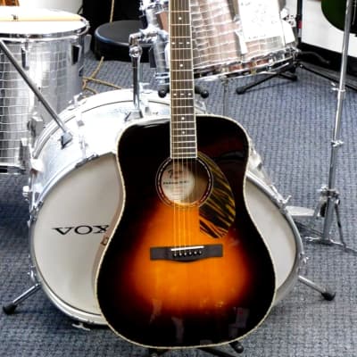 2023 Fender PD-220E Paramount Series Dreadnought Acoustic-Electric Guitar! Vintage Sunburst! VERY NICE!!! image 2