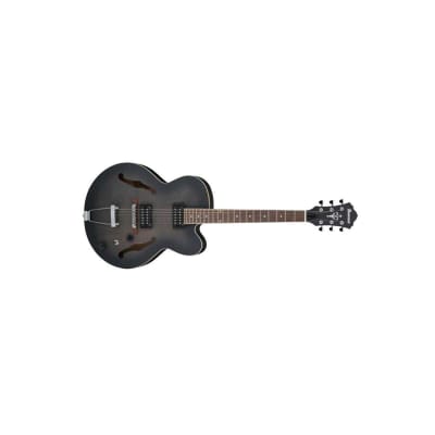 Ibanez AF Artcore AF55 Electric Guitar, Bound Laurel Fretboard, Transparent Black Flat image 5