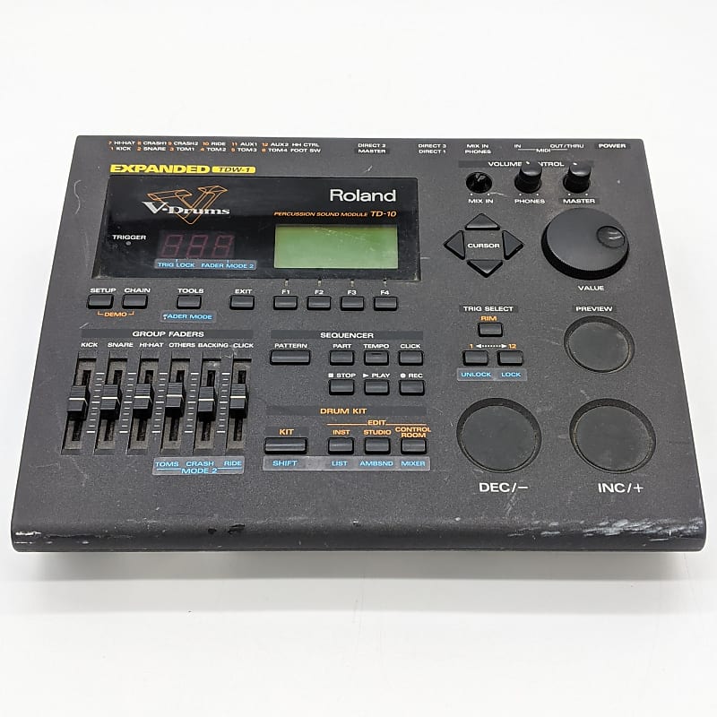 Roland TD-10 ＋TDW-1 中古品　トリガーマイクx4 Roland TD-10 ＋TDW-1 中古品 トリガーマイクx4