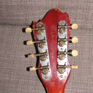 Kay K-73 A-Style Mandolin 1946 Cherry Burst Arched Top/Back image 8