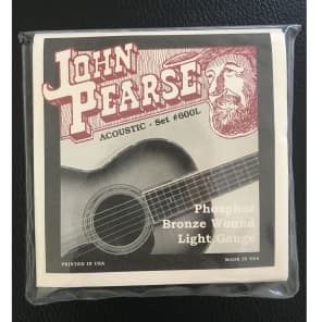 John Pearse Strings Acoustic Strings Phosphor Bronze Light 12-53