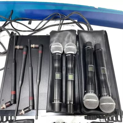 Shure UR4D+ Dual Wireless Receiver W/(2)URUR2 Handheld Transmitters #2416 (One)THS image 2